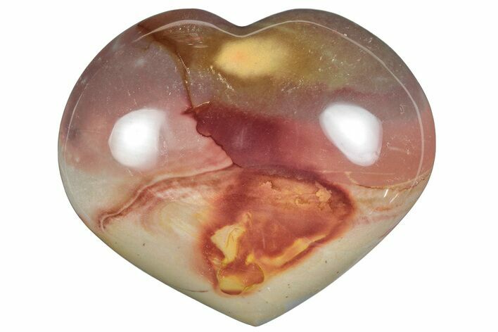 Wide, Polychrome Jasper Heart - Madagascar #239080